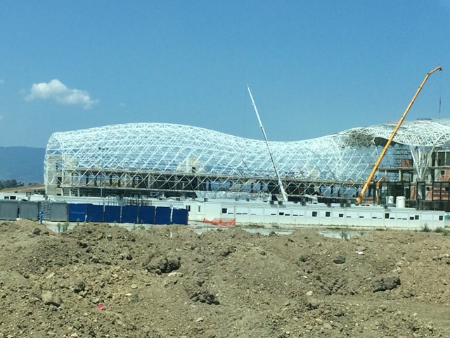 2015.07.22. - ZAGREB - Obilazak gradilišta novog putničkog terminala Međunarodne zračne luke Zagreb